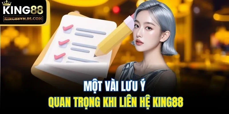 Liên Hệ King88 - Tổng Hợp Các Phương Thức Hiện Có 3 Một vài lưu ý quan trọng khi liên hệ King88